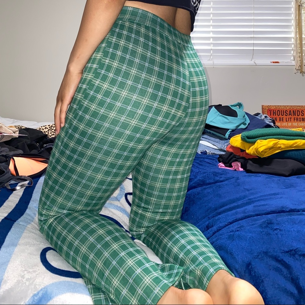 NWT Urban Outfitters Green plaid pants